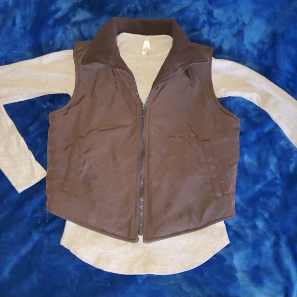 VF Fleece Lined Vest 3M thinsulate warm Brown Vest Small - Picture 13 of 14